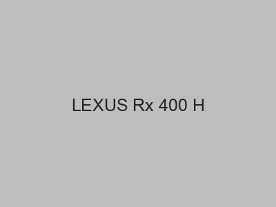 Enganches económicos para LEXUS Rx 400 H